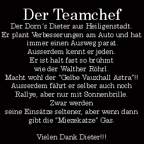 Der Teamchef